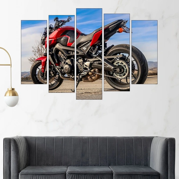 Мотоциклет YAMAHA FZ-09 - картина пано за стена - Image 3