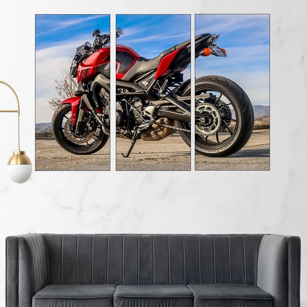 Мотоциклет YAMAHA FZ-09 - картина пано за стена - Image 2
