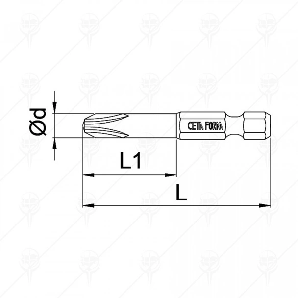 Накрайник звезда PH2х127мм CETA-FORM - Image 2
