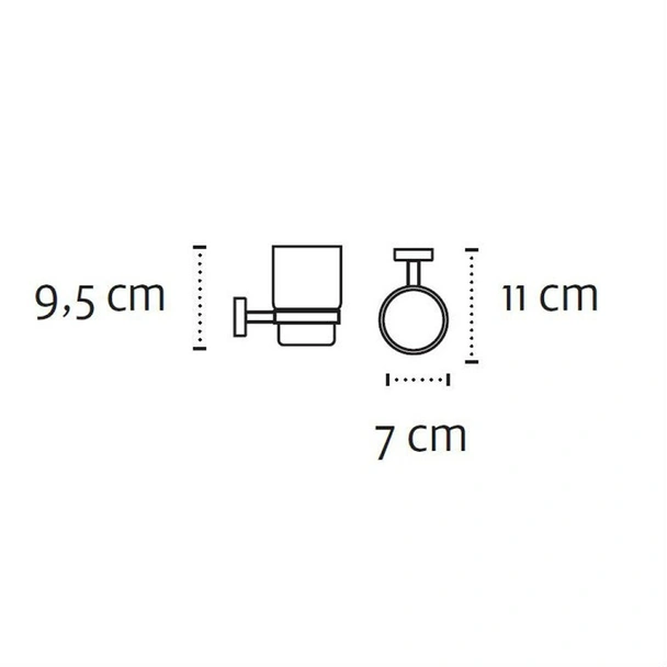 Поставка за четки за зъби Moderno черен мат KAPITAN - Image 2