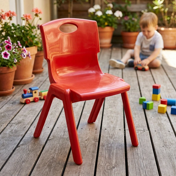Детски стол червен MEVSIM PLASTIC - Image 5