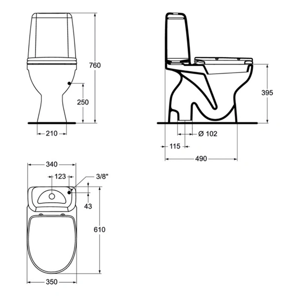 Моноблок с вертикално оттичане Korona VIDIMA - Image 2
