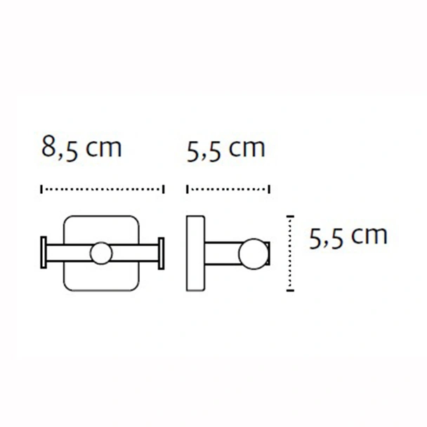 Двойна закачалка за баня Quattro KAPITAN - Image 2