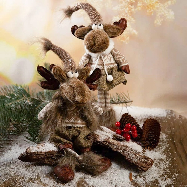 Коледен елен 45x15x6 см - Image 2