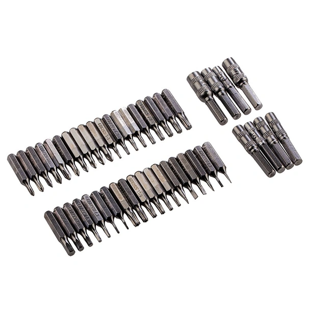 Комплект прецизна отвертка с битове и вложки 48 части GROSS - Image 8