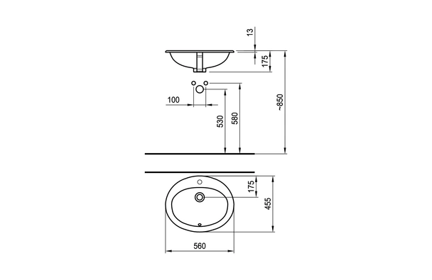 Мивка за вграждане Neo 560 FAYANS - Image 2