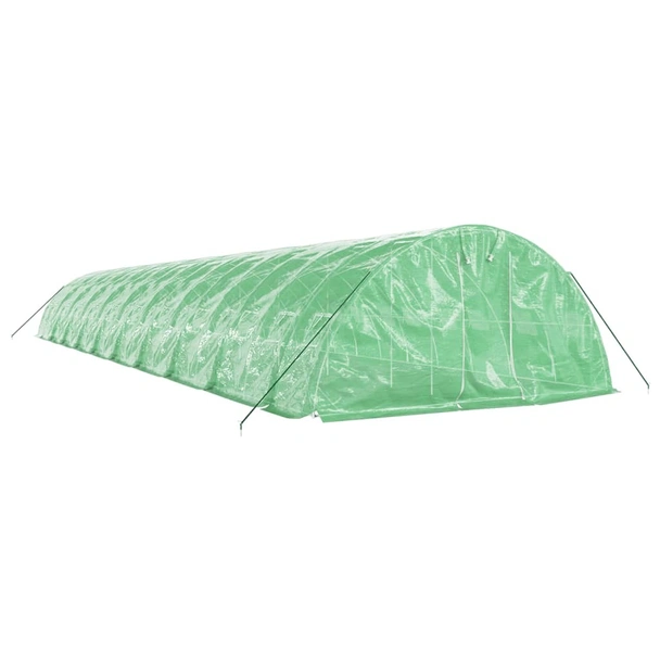 Оранжерия със стоманена рамка зелена 100 м² 20x5x2,3 м - Image 2