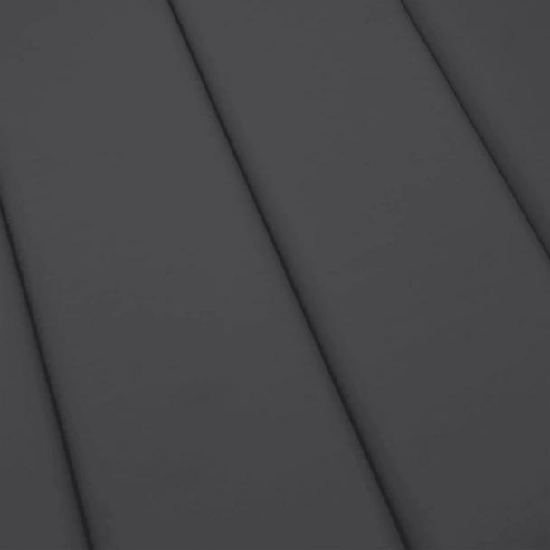 Шалте за шезлонг - меланж антрацит - 200x60x4 см - плат - VL4002508 - Image 7