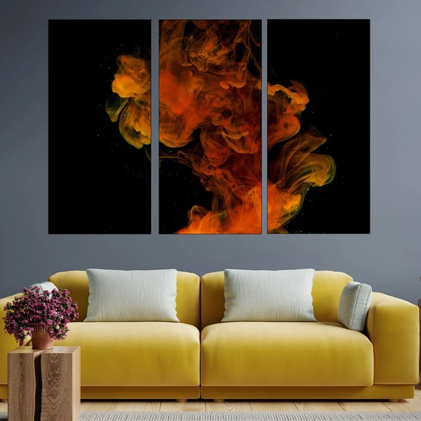 Цветно мастило - абстракция - картина пано за стена - Image 2