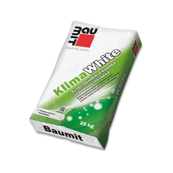Варова мазилка 25 кг бяла KlimaWhite BAUMIT