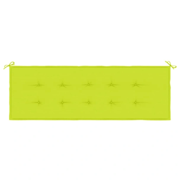 Възглавница за пейка яркозелена 150x50x3 см оксфорд плат - VL314088 - Image 4