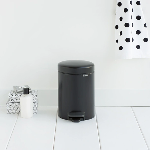 Кошче за баня 3 л NewIcon Matt Black BRABANTIA - Image 4