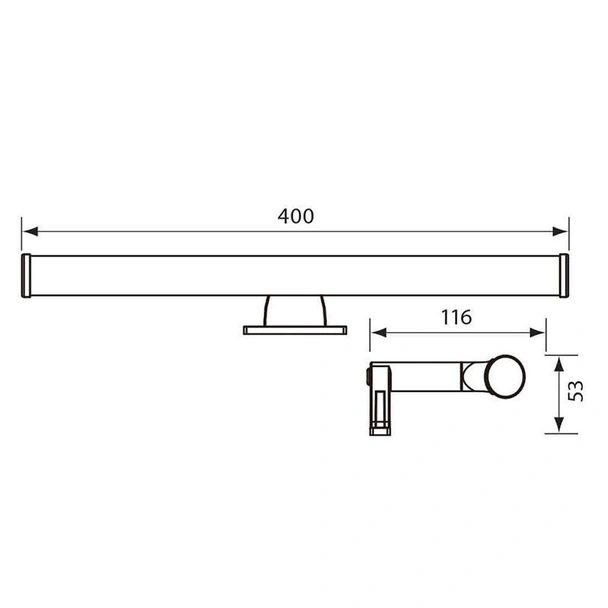 LED осветително тяло за баня Aldo 6 W IP44 VIVALUX - Image 2