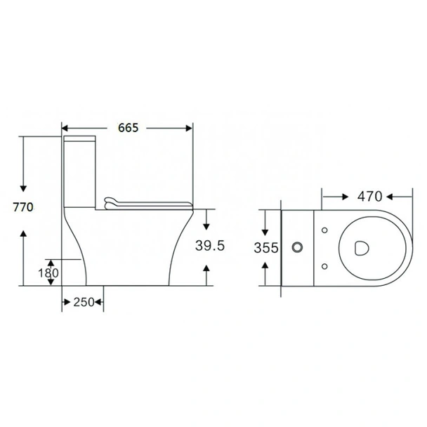 Моноблок с Rimless технология ICC 7937P INTER CERAMIC - Image 3