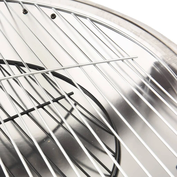 Преносимо огнище барбекю 2-в-1, с ръжен, 56x56x49 см, инокс - Image 7