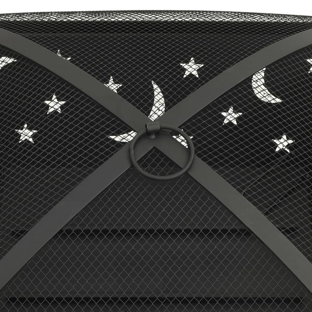 Преносимо огнище с ръжен 62 см XXL стомана - Image 6