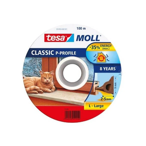 Уплътняващ P-профил 9 мм бял TESA - Image 3