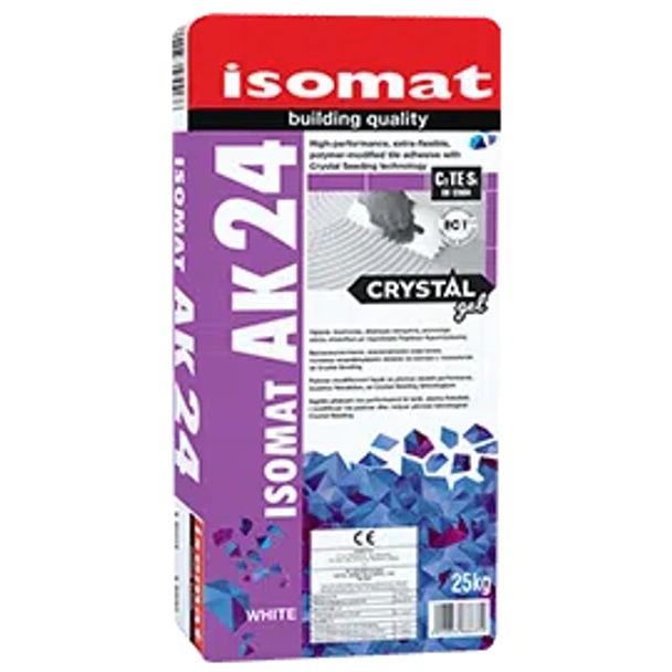 Лепило за плочки AK-24 Crystal Gel бяло 25 кг ISOMAT