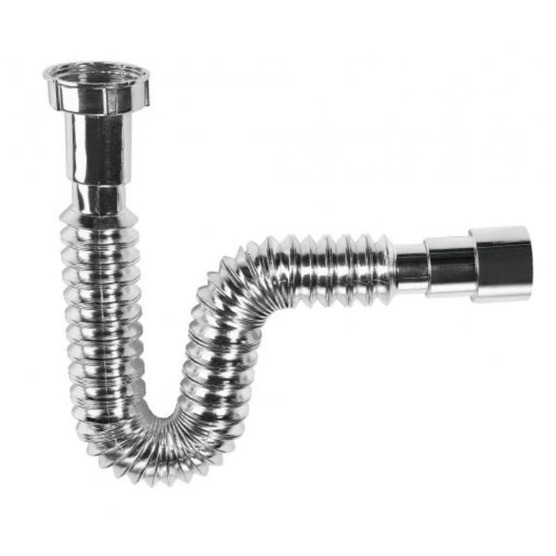 Гофрирана връзка за сифон хром 1 1/4"