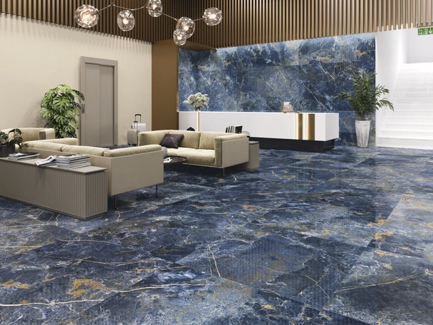Гранитогрес 60x120 см Icaro Blue Pulido Rect AZULEJOS BENADRESA - Image 2