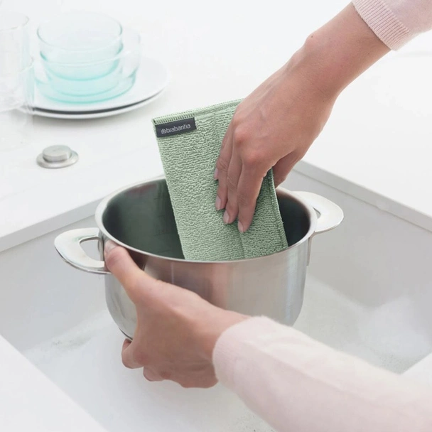 Микрофибърни кърпи Dark Grey/Light Grey/Jade Green 3 бр. BRABANTIA - Image 4