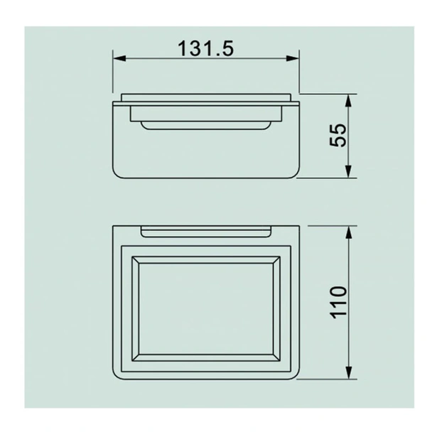 Сапунерка за баня Елинор Черен мат INTER CERAMIC - Image 2