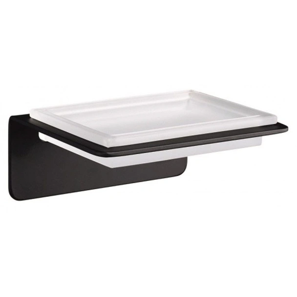 Сапунерка за баня Елинор Черен мат INTER CERAMIC