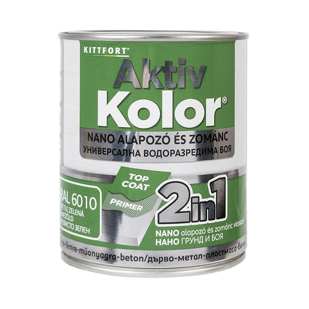 Боя 2в1 Aktiv Kolor 0.75 л Тревисто зелена KITTFORT - Image 1