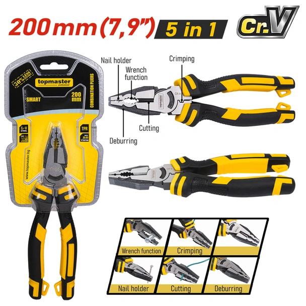 Комбинирани клещи 200 мм Smart TOPMASTER - Image 5