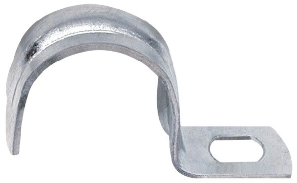 Единична метална скоба за тръби и ел. кабели - Ф32