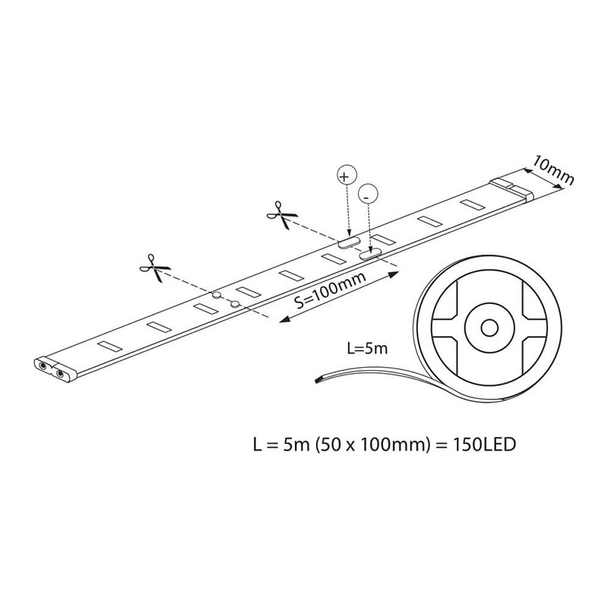 LED лента RGB MEGA LED 30 SMD5050, 5 М - Image 2