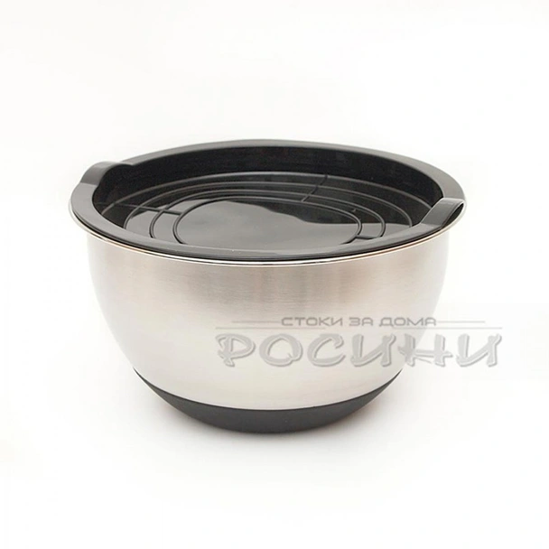 Метална купа за миксер с капак 1.5 л