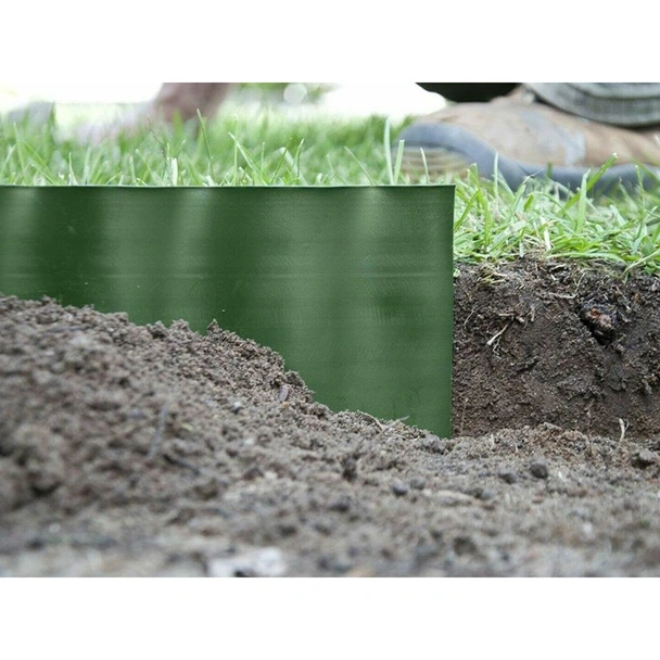 Ограничителна лента за трева 9 м x 15 см зелена BRADAS - Image 2