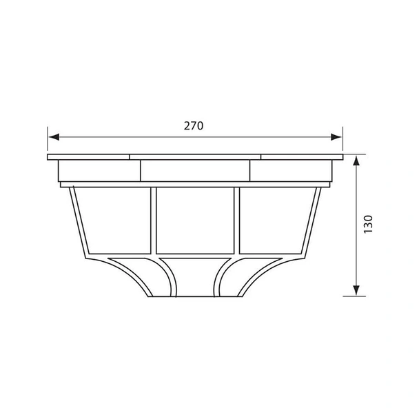Плафон Berlin 1x60 W VIVALUX - Image 2