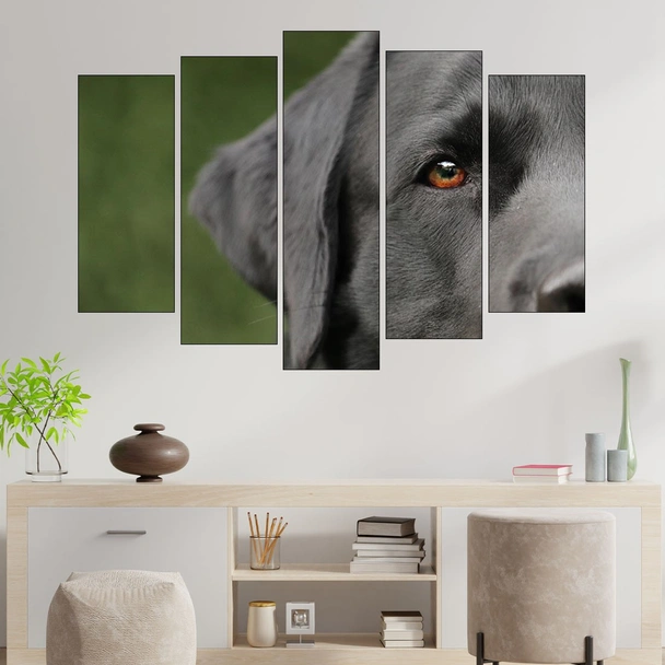 Потрет на куче лабрадор - картина пано за стена - Image 3