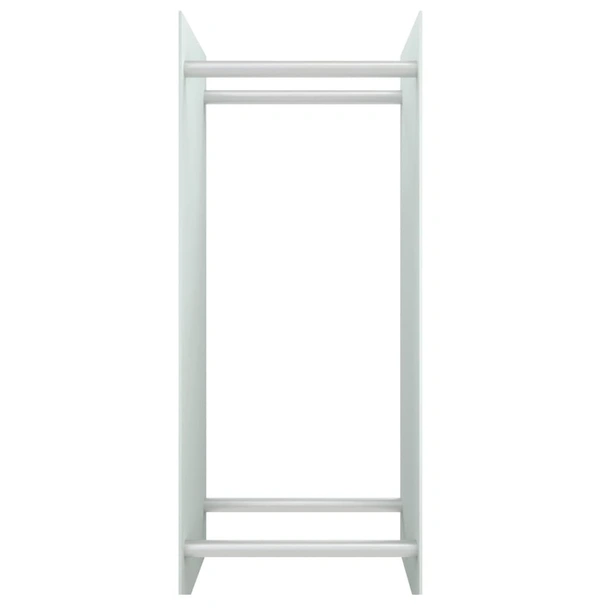 Стойка за дърва, бяла, 40x35x100 см, закалено стъкло - Image 3