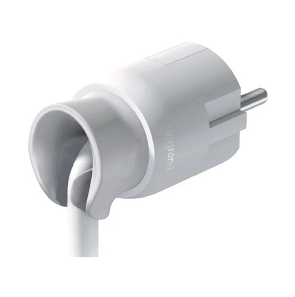 Бял щепсел 2Р+Е 16А с кабел на 90° и въртене на кабела на 360° Legrand - Image 2