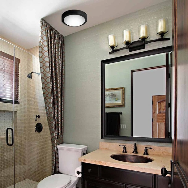 LED плафониера Mezzo/R 18 W IP65 черна VIVALUX - Image 5