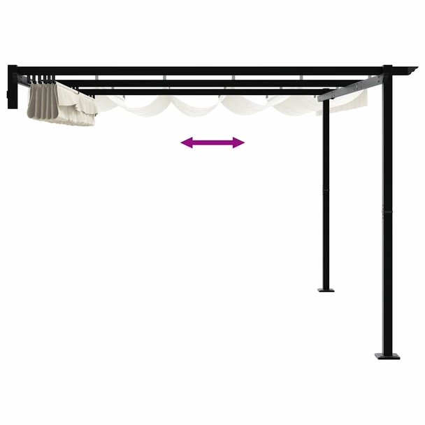 Шатра Крем 400 x 300 x 200 см Полиестер - Image 9