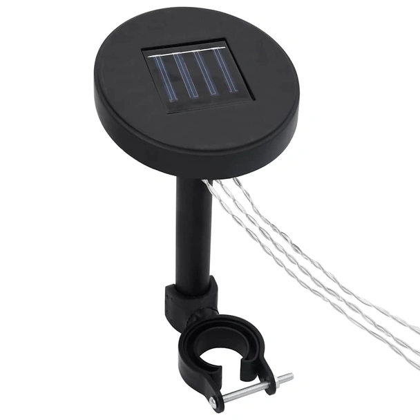 Шатра с двоен покрив и LED светещи стрингове, 3x4 м, таупе - Image 8