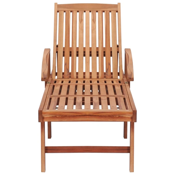 Шезлонг, тиково дърво масив - Image 3