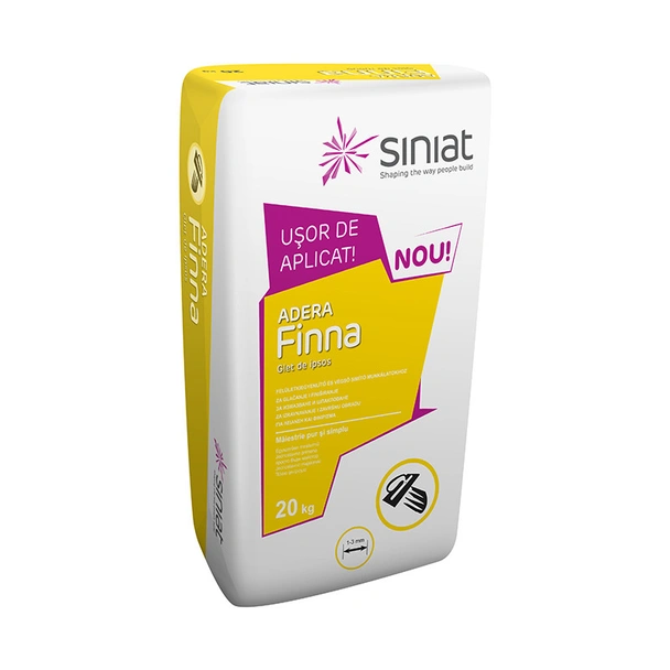 Siniat гипсова шпакловка adera finna- 20 kg