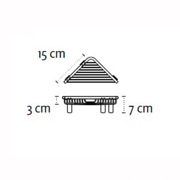 Мини ъглова сапунерка за баня Extra KAPITAN - Image 2