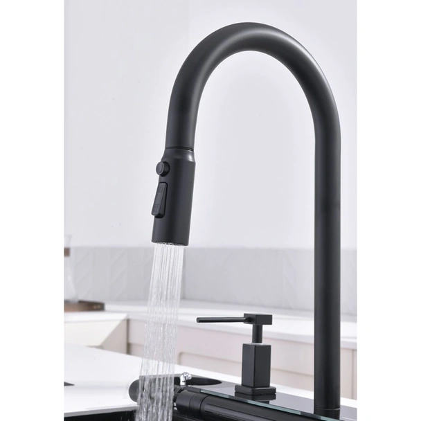 Комплект кухненска мивка 7547PVD Black + смесител 7567131MB INTER CERAMIC - Image 13