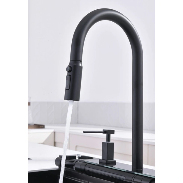 Комплект кухненска мивка 7547PVD Black + смесител 7567131MB INTER CERAMIC - Image 12