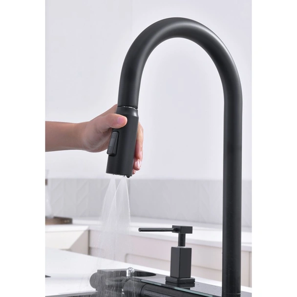 Комплект кухненска мивка 7547PVD Black + смесител 7567131MB INTER CERAMIC - Image 14