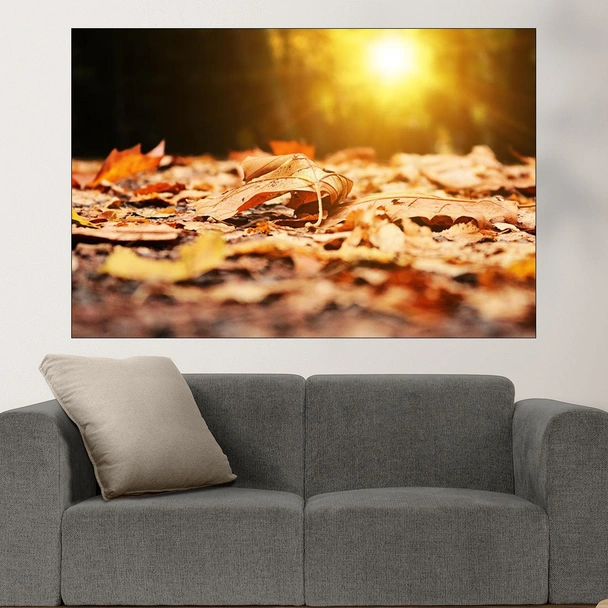 Падащи листа през есента - картина пано за стена - Image 1