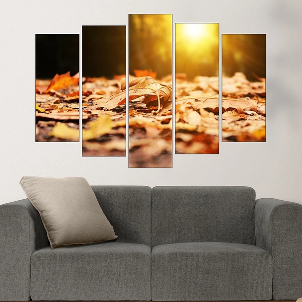 Падащи листа през есента - картина пано за стена - Image 3