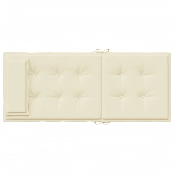 Възглавници за столове с облегалка 2 бр кремави Оксфорд плат - VL361880 - Image 7