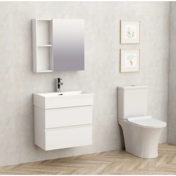 Шкаф за баня Compact 5845W с мивка 6036W INTER CERAMIC - Image 2